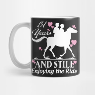 51 years and still enjoying the ride Mug